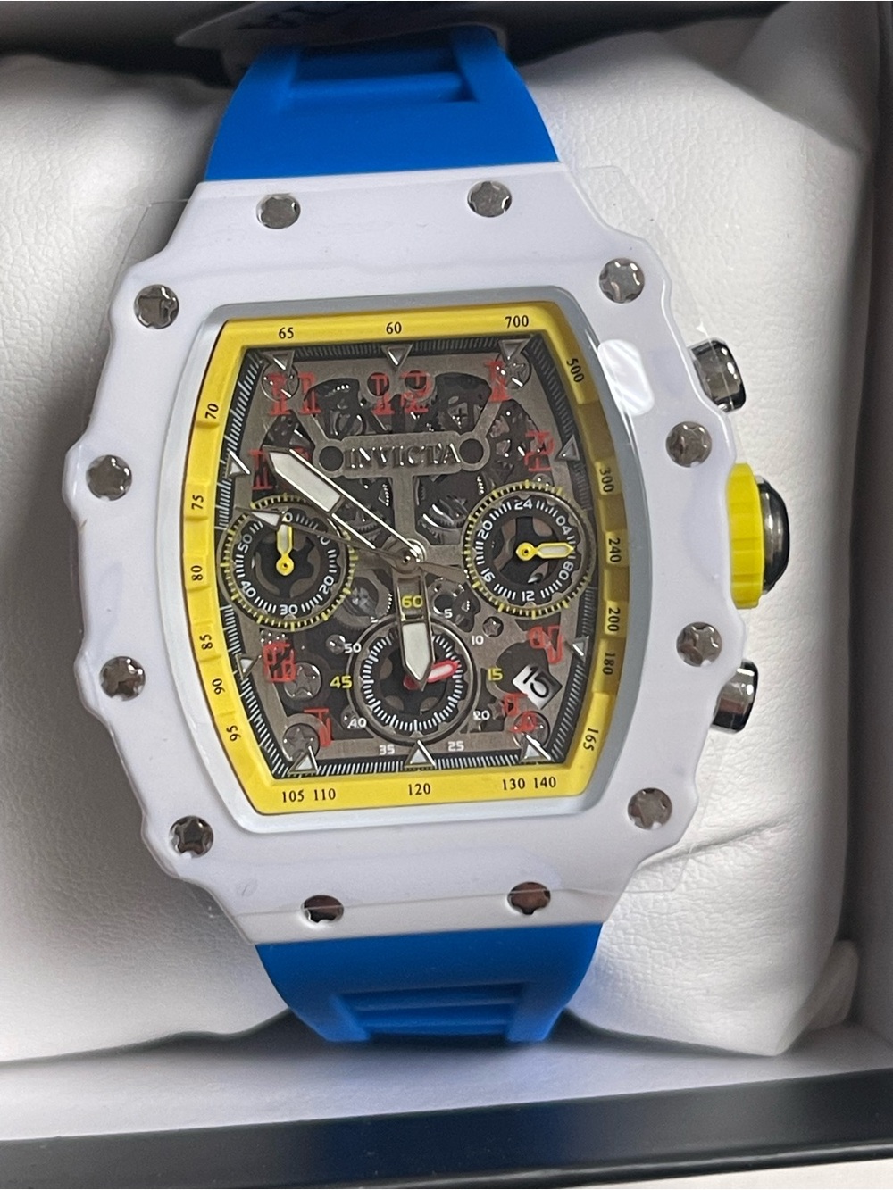 Invicta Racing Valxor Unisex Watch - 40mm, Blue (69775) new